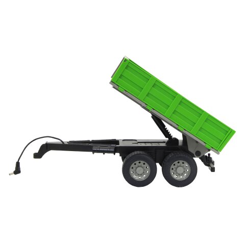 Tipper Trailer green for RC Tractor 1 16