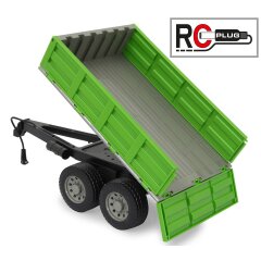 Tipper Trailer green for RC-Tractor 1:16
