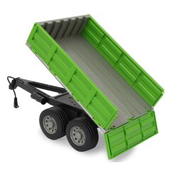 Tipper Trailer green for RC-Tractor 1:16