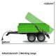 Tipper Trailer green for RC-Tractor 1:16