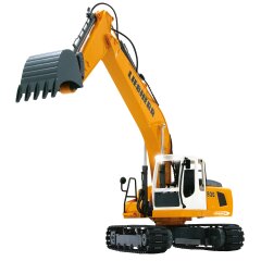 excavatrice Liebherr R936 1:20 2,4GHz Destruction Set avec Grappin obus et marteau de démolition