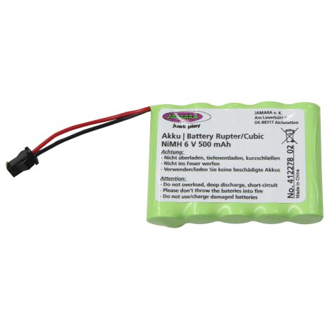 Akku Rupter/Cubic NiMh 6V 500mAh Toy-Anschluss