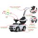 Cavalcabile Mercedes-Benz AMG GL63 bianco 2in1 con barra di spinta