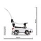 Cavalcabile Mercedes-Benz AMG GL63 bianco 2in1 con barra di spinta