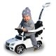 Push Car Mercedes-Benz AMG GL63 white 2in1 with push bar