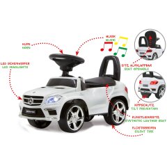 Correpasillo Mercedes-Benz AMG GL 63 blanco 2en1