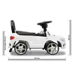 Correpasillo Mercedes-Benz AMG GL 63 blanco 2en1