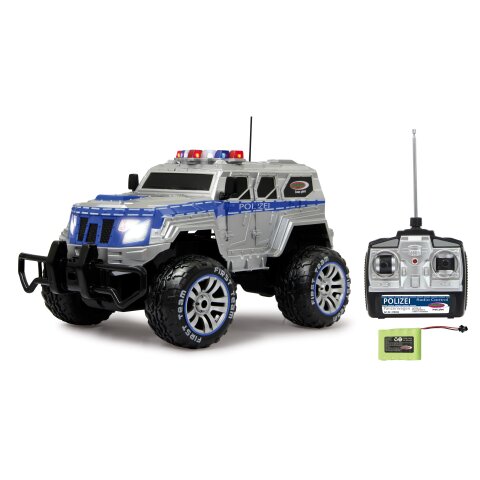 Police amored car Monstertruck 1:12 27MHz LED incl. Battery & Charger