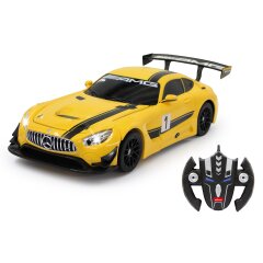 Mercedes-Benz AMG GT3 1:14 giallo 2,4GHz transformable