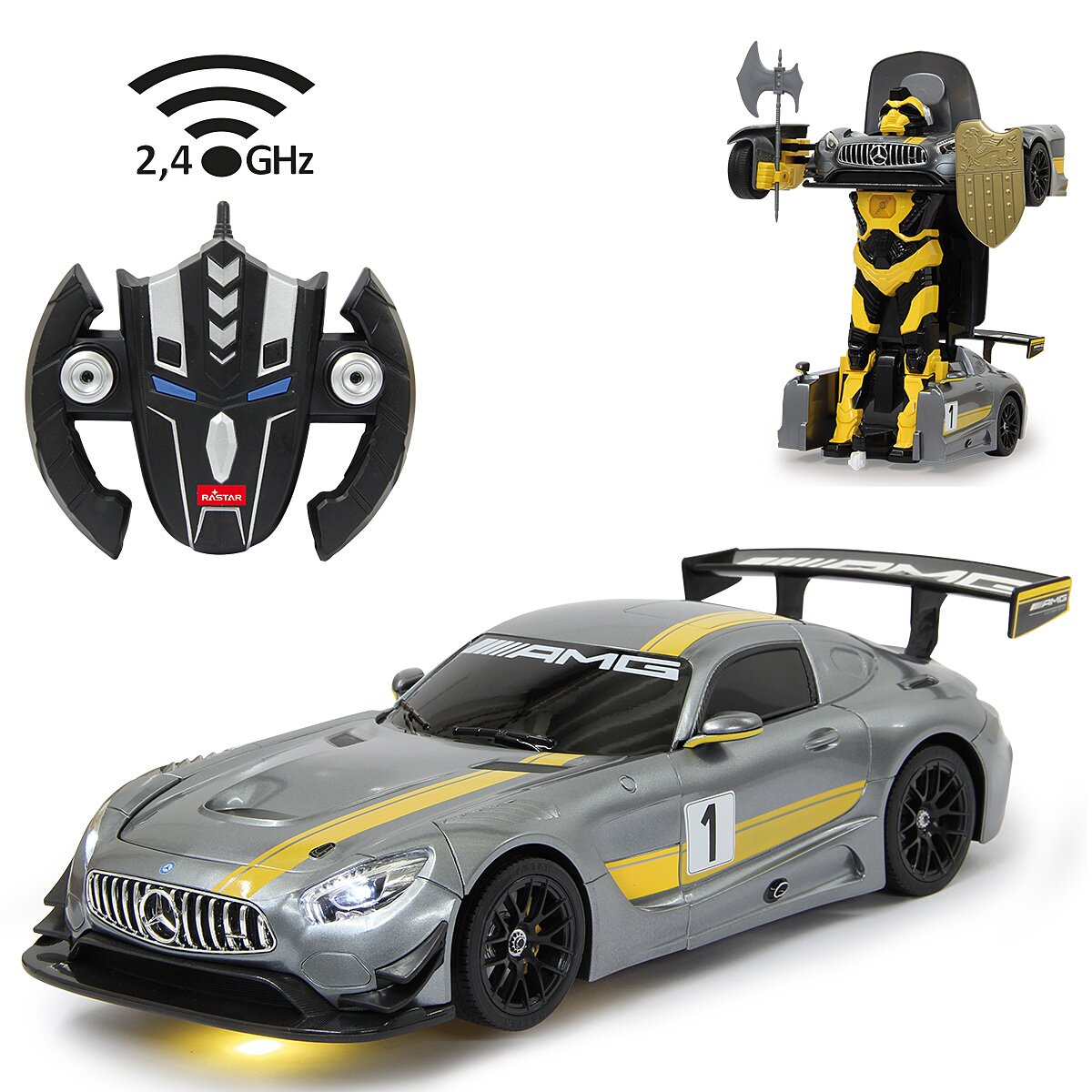ラジコン　1/14 メルセデス AMG GT3 パフォーマンス(グレー) 2.4GHz仕様 Amazon.co.jp: 童友社(DOYUSHA) 2.4GHz 1/14 メルセデス AMG GT3
