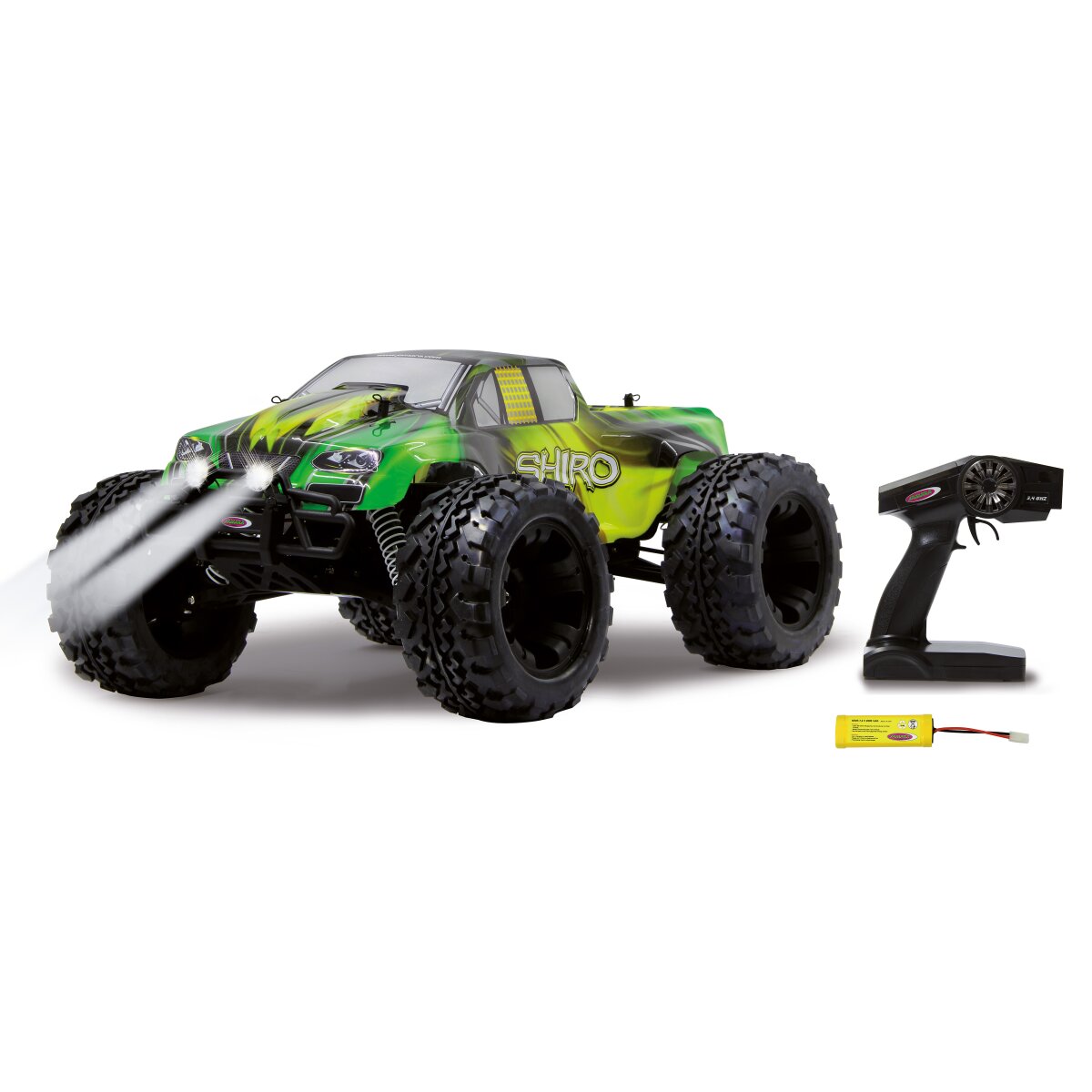新着 NiMh 1:10 4WD Monstertruck Shiro 2,4GHz LED with サーフィン・ボディボード