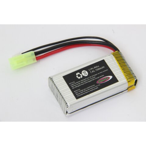 Akku Quadrodrom Lipo 7,4V 1500mAh Mini Tamiya 11,1Wh