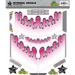 Adhesivos WET PAINT DROPS pink Venom Racing Internal...