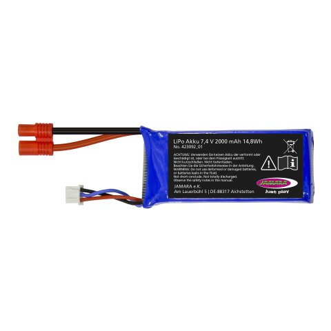 Akku Payload Lipo 7,4V 2000mAh 14,8Wh