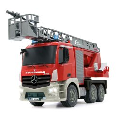 Mercedes-Benz Antos Scala girevole vigili d. fuoco 1:20 2,4GHz con funzione di spruzzo