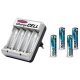 Charger Charge Cell incl. 4pcs AA 1,2V in Blister incl. 4xAA 2400mAh