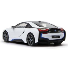 BMW I8 1:14 blanc 2,4GHz porte radiocommand&eacute;