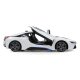 BMW I8 1:14 bianco 2,4GHz apertura porte telecomandate