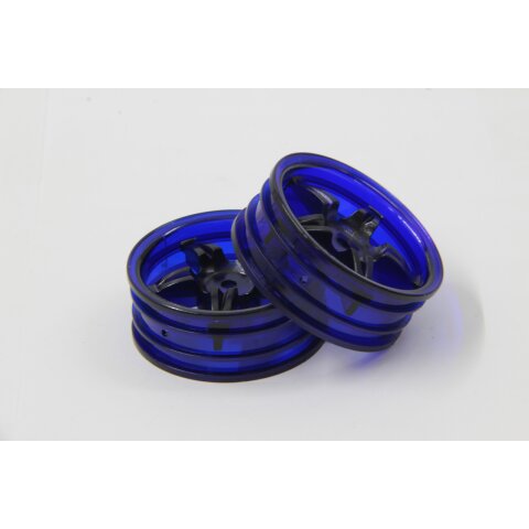 Felgen 1:10 5 Speichen neon blau 22mm