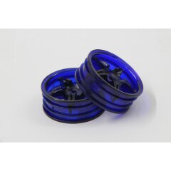 Jantes 1:10 5 rayons neon bleu 22mm