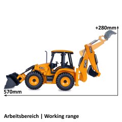 Backhoe loader JCB 1:20 2,4GHz