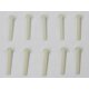 Plastic screws w. round head and cross M4x30mm 10pcs