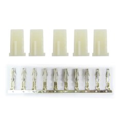 AMP connectors female white 100pcs.