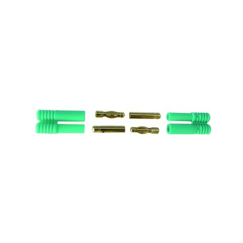 Safety housing for 4mm gold contact plug/socket