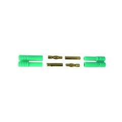 Safety housing for 4mm gold contact plug/socket