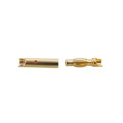 Gold connectors 4mm 1pair