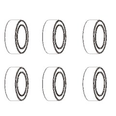 Roulement à billes 6x10x3 Z18 UE6