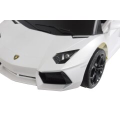 Ride-on Lamborghini Aventador bianco 40MHz 6V