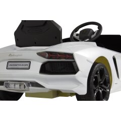 Ride-on Lamborghini Aventador blanc 40MHz 6V