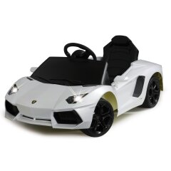 Ride-on Lamborghini Aventador blanco 40MHz 6V