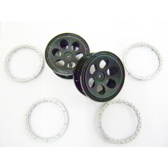 Rim 1:10 General grey rim ring 2pcs 2 rims 4 rim rings