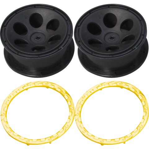 Rim 1:10 Lightray yellow rim ring 2pcs 2 rims 4 rim rings