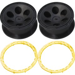 Rim 1:10 Lightray yellow rim ring 2pcs 2 rims 4 rim rings