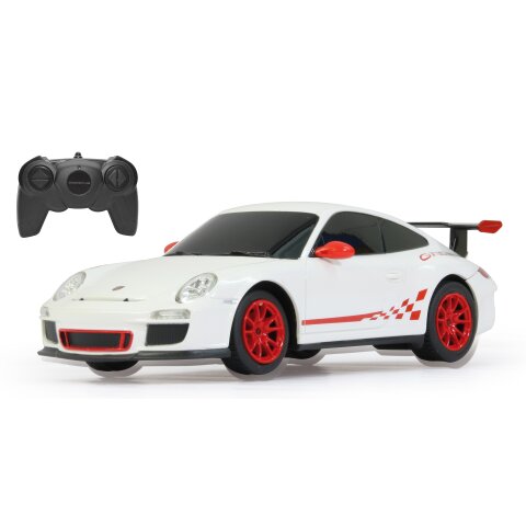 RC Porsche GT3 RS 1:24 weiß 27MHz ferngesteuertes Modellauto 404096 