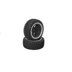 Tires+rims 1:10 General front+ rear grey 2pcs