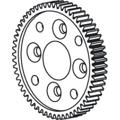 Hauptzahnrad 65Z M0,6 Toxic Akron Myron IceTiger BL