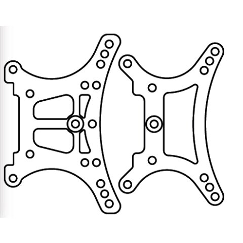 Stossdämpferhalter vorne und hinten Lightray-General VE2