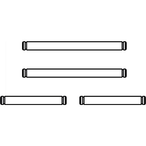 Bras transversal Tige Lightray General Set 2xlong 2xcourt UE4 4pcs