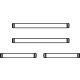 Bras transversal Tige Lightray General Set 2xlong 2xcourt UE4 4pcs