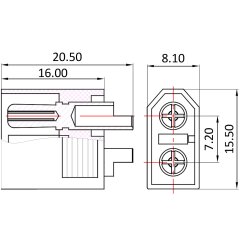 High current jack and female XT60 pair