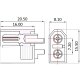 Buje/-enchufe/- alta corriente XT60 par