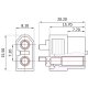 Hochstromstecker/Buchse XT60 vergoldet Grip 1 Paar