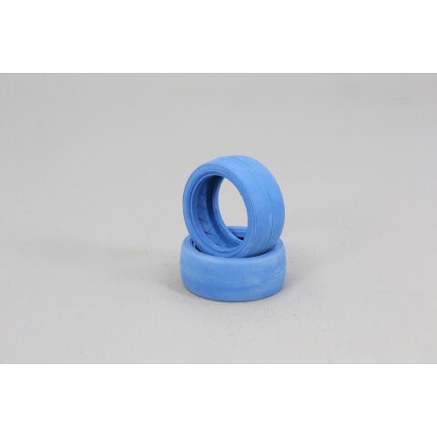 Tyres 1:10 slick blue 2pcs