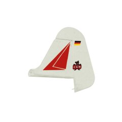 Aileron Piper Super Cub EP-Por rouge incl. Gouvernail de...