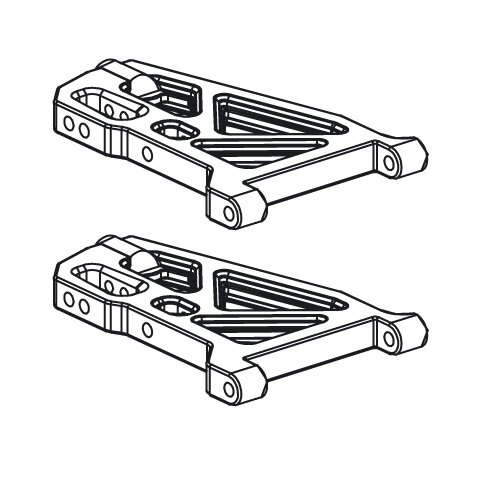 Bras transversal Tiger-Cocoon bas avant 2pcs gauche/droite