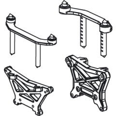 Soporte de amortiguador delante atrás...